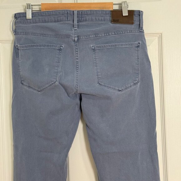 Paige Federal Jeans Mens 32x31 Gray Straight Leg Casual Stretch Mid Rise - Picture 4 of 14